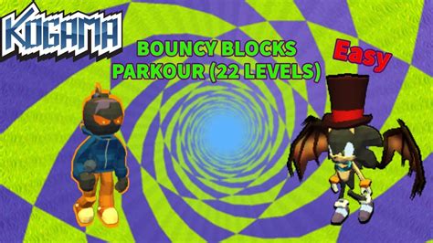 Kogama BOUNCY BLOCKS PARKOUR 22 LEVELS YouTube