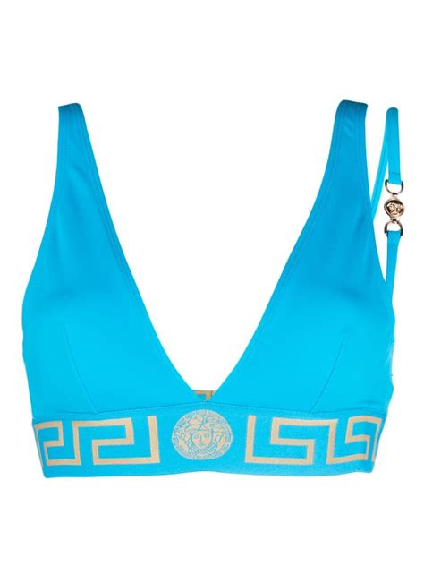 Versace Medusa 95 Greca Border Bikini Top Farfetch