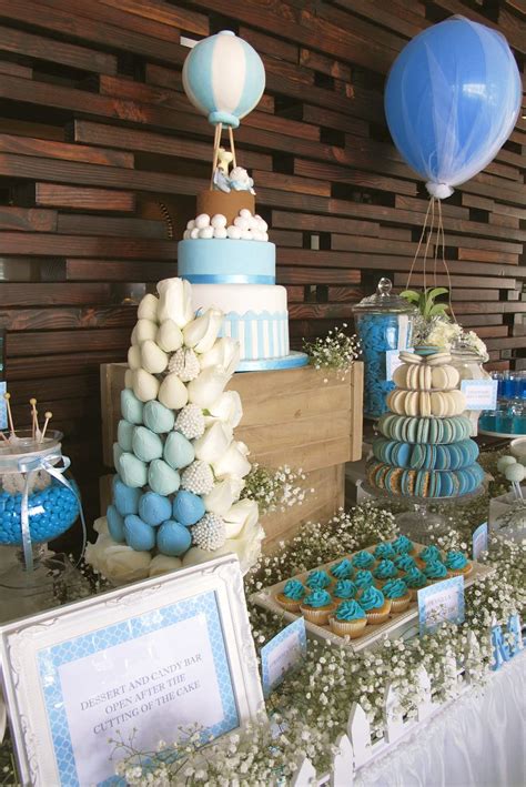 Hot Air Balloon Baptism Party Ideas Photo 1 Of 14 Catch My Party
