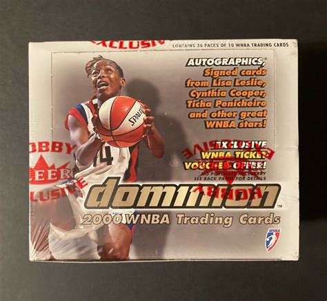 2000 Fleer Dominion WNBA Basketball Factory Sealed Hobby Box Look For