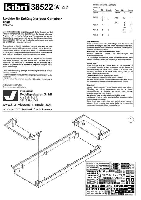 Kibri 38522 H0 Leichter Fur Schuttguter Oder Container Handleiding 3