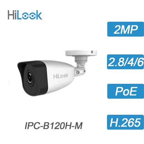 Hikvision HiLook 2MP Rede de Segurança IP Câmara Bullet Poe Home Ao