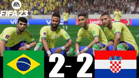 Fifa 23 Gameplay Brasil 2 Vs 2 Croacia Copa Do Mundo Qatar 2022 Ps5 4k 60fps Final Youtube