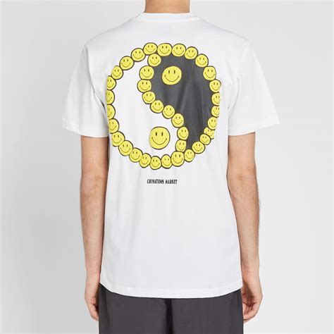 Chinatown Market Peace Smiley Tee White End Uk