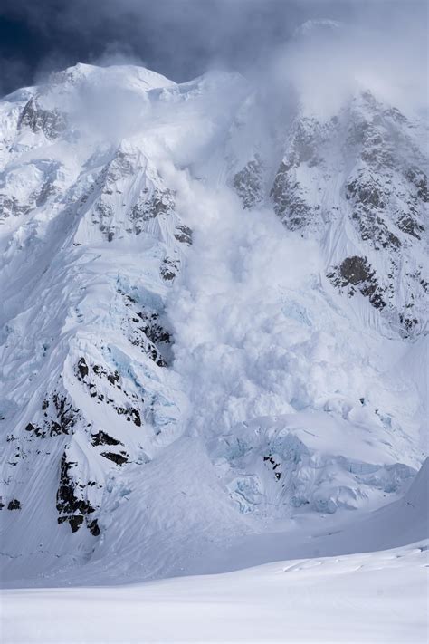 Largest Avalanche Ive Ever Seen North Face Of Mt Hunter Alaska R