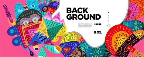 Vector colorful abstract ethnic cultural background banner 2089227 ...