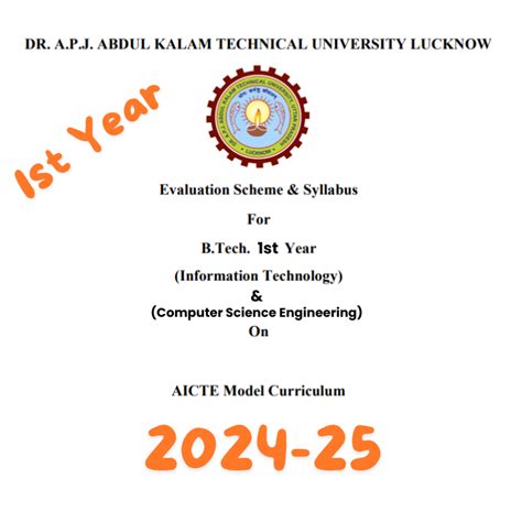 Download Aktu B Tech Cs It 1st Year Syllabus Pdf In 2025