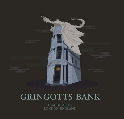 She Depicts Gringotts Bank As It Is In The Wizarding World Of Harry Potter Theme Park With The