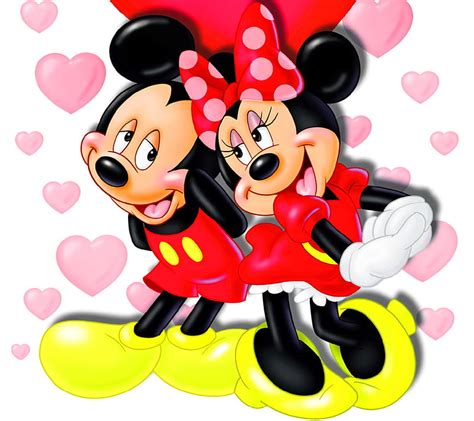 Mickey y minnie disney amor ratón románticas enamorado Fondo de