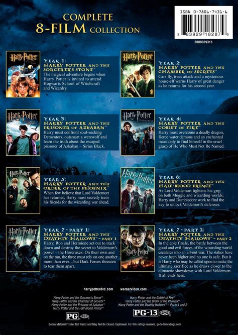 Amazon.com: Harry Potter: The Complete 8 Film Collection