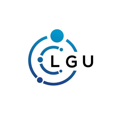 lgu letter technology logo design  white background lgu creative