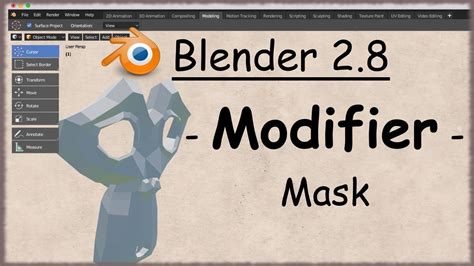 Blender Modifier Mask Masque Youtube