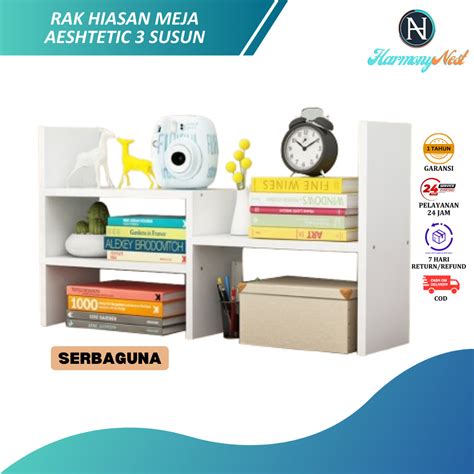 Jual Harmonynest Rak Hiasan Meja Rak Meja Belajar Kekinian Desk