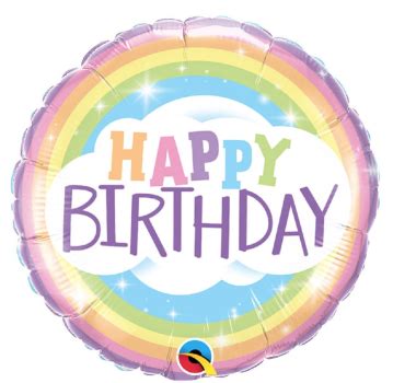 Cv Luftballons De Folienballon Happy Birthday Regenbogenfarben