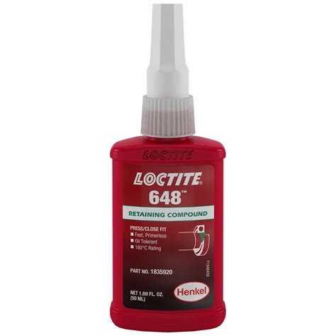 Loctite 648 17 Fl Oz Retaining Compound 639h201835920 Grainger