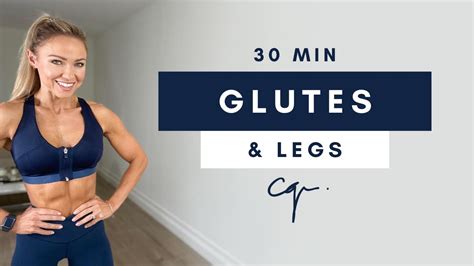 30 Min GLUTES LEG WORKOUT At Home Ankle Weights Optional Caroline