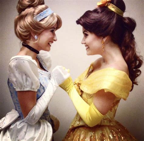 Cinderella And Belle Disney Princess Cosplay Disney Girls Disney