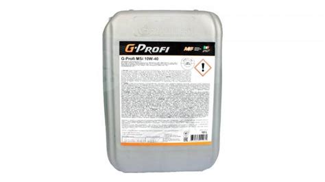 Моторное масло G-Profi MSI 10W40 20л, полусинтетическое, 20,00 л. CI-4 ...