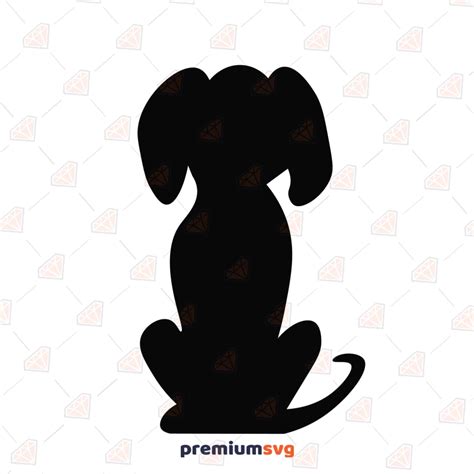 Sitting Dog Silhouette Clipart Svg Cut File Premiumsvg