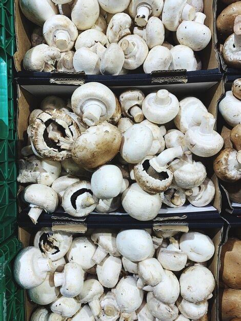 Premium Photo Mushrooms For Sale At Market Stall