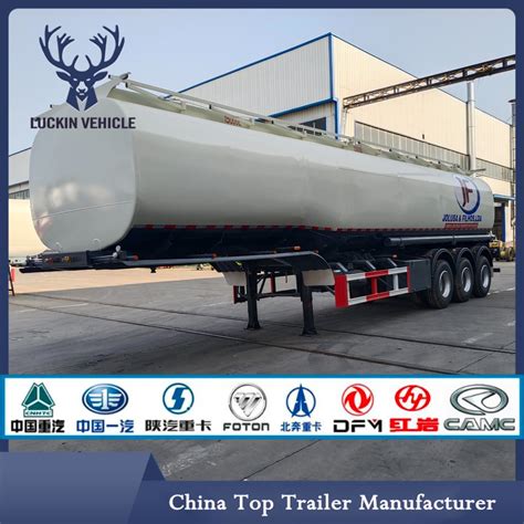 Tri Axle 50000L Fuel Tank Trailer 50m3 Aluminum Fuel Tank Trailer