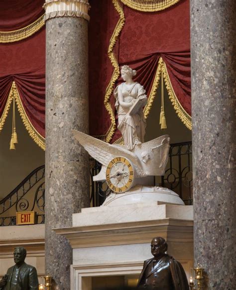 The National Statuary Hall At The United States Capitol In Was