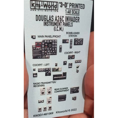 Kits World Kw D D Decal Instruments Panel Douglas A C