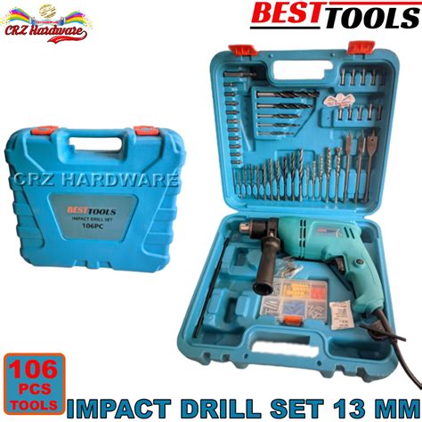 Jual Mesin Bor Set Box 106 Pcs Impact Drill Set Mata Bor Beton Tembok