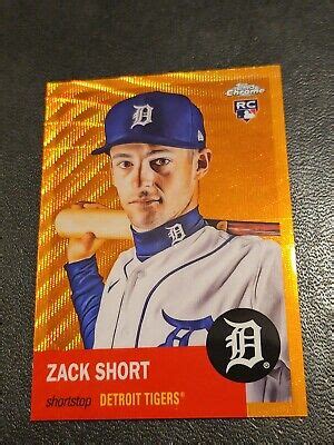 Topps Chrome Platinum Card Zack Short Rc Orange Refractor