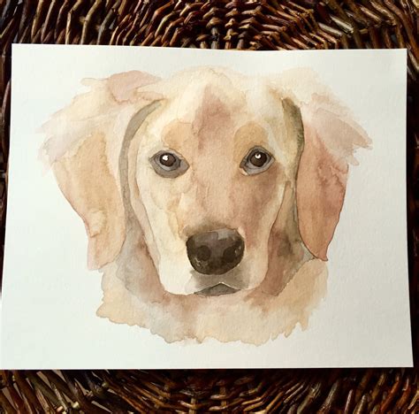 Custom Watercolor Pet Portrait Etsy