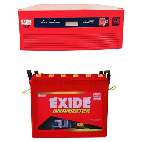 Exide 1125va Inverter With Exide Inva Master Tall Tubular 150ah Imtt 1500 Combo Price In Chennai