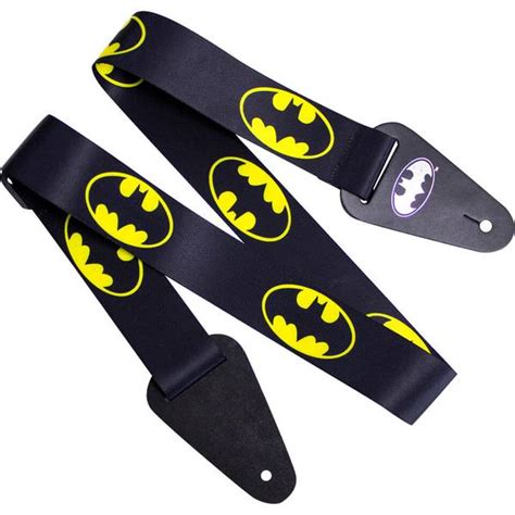 Batman Logo Fabric Guitar Strap Toys Zavvi Uk