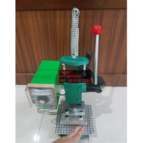 Jual Mesin Hot Press Emboss Logo Pada Kulit Woodcraft Embos Roll Stamp Kab Sidoarjo JUKI