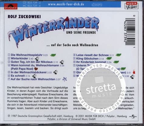 Winterkinder Von Rolf Zuckowski Im Stretta Noten Shop Kaufen