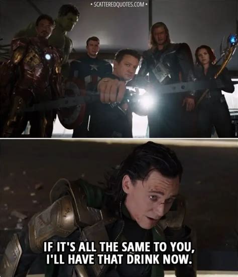 Quote from The Avengers (2012) - (All the Avengers are ready to fight ...