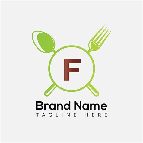 Premium Vector Restaurant Logo On Letter F Template Food On F Letter