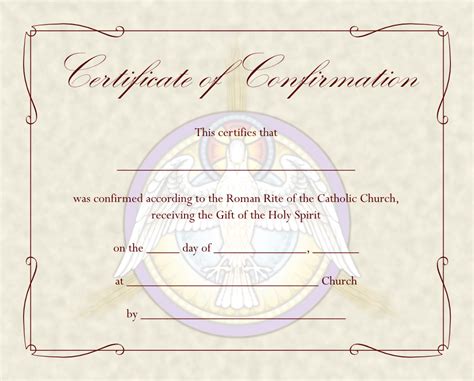 Accounts Certificate Of Confirmation Template