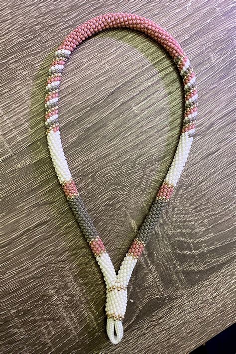 Custom Peyote Stitch Beaded Wristlet Lanyard Keychain Etsy