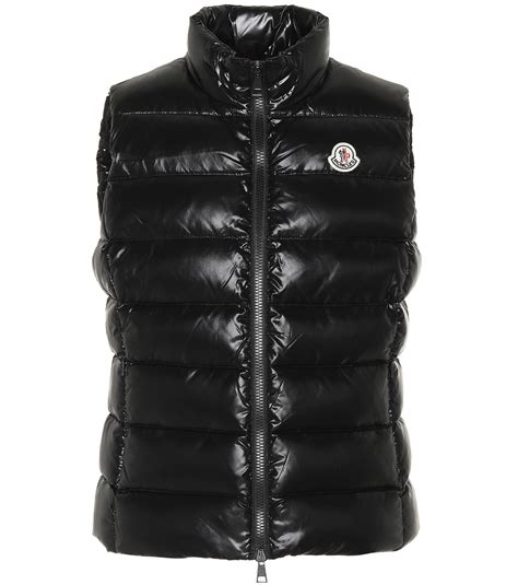 Moncler Goose Ghany Puffer Vest In Red Black Save Lyst