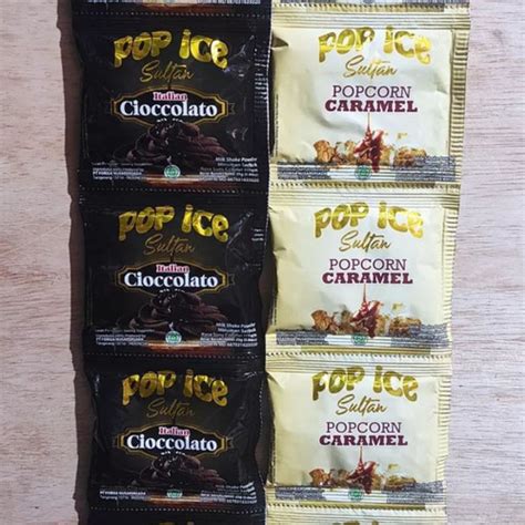 Jual Pop Ice Sultan Italian Cioccolato 25 Gram 1 Renceng Isi 10 Sachet