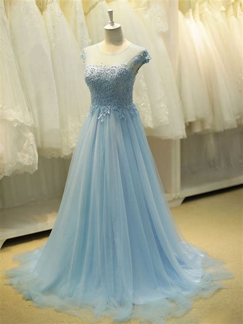 Fairytale Ice Blue Formal Long Evening Prom Evening Jojo Shop