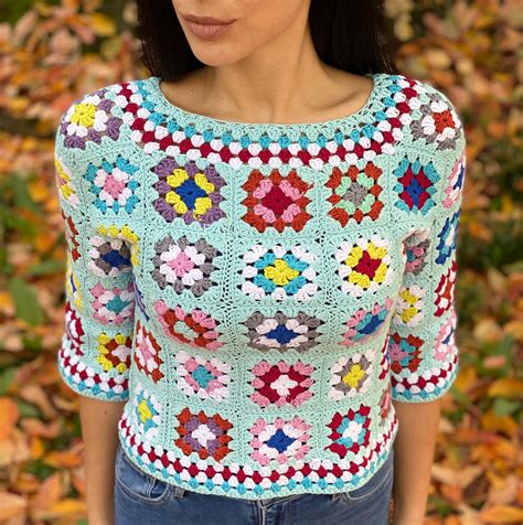 Hand Crochet Blouse Crochet Top Women Sweater Knit Etsy