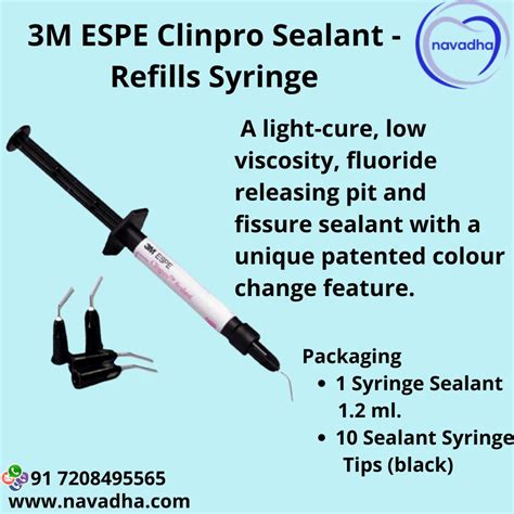 3m Espe Clinpro Sealant Refills Syringe At ₹ 2000pack Dental