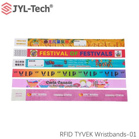 Cheap Rfid Wristbands Disposable Nfc Tyvek Paper Bracelet For Event