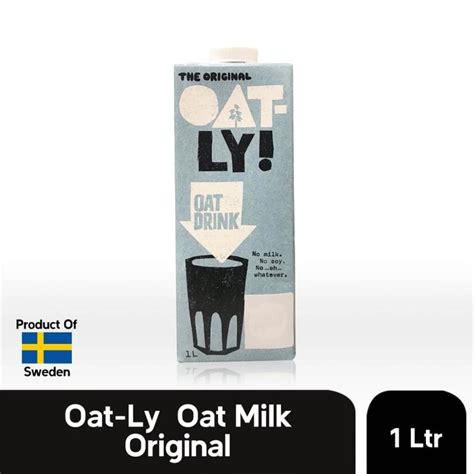 Jual Oatly Oat Miilk Drink Original Liter Minuman Susu Oat Original