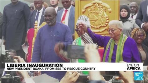 Joseph Boakai Sworn In As Liberia S New President France English