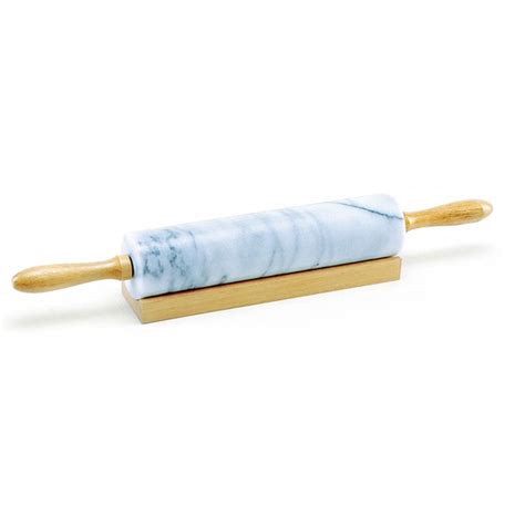 Norpro 10 Marble Rolling Pin 3087 With Wooden Handles