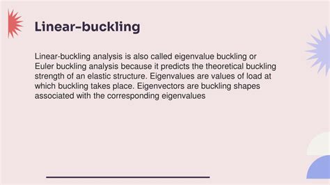 Ppt Non Linear Buckling Analysis In Fea Powerpoint Presentation Free