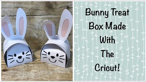 Bunny Treat Box Made With The Cricut Youtube