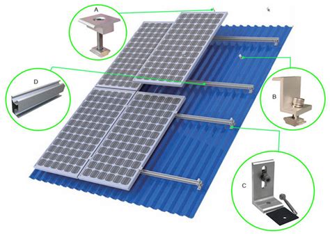 Hdg Solar Panel Roof Mounting Systems Customized Color Stainless Steel